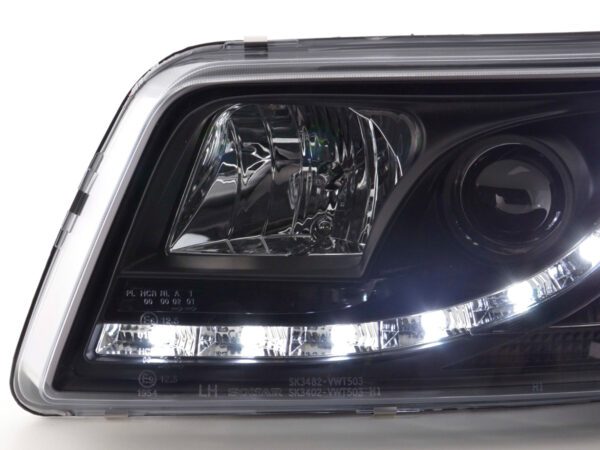 Phares Daylight LED feux de jour VW Bus T5 03-09 noir - – Image 6
