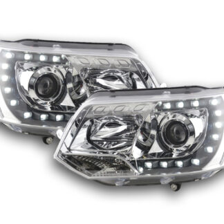 Phares Daylight LED feux de jour VW Bus T5 à partir de 2009 chrome -