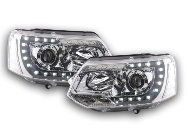 Phares Daylight LED feux de jour VW Bus T5 à partir de 2009 chrome -