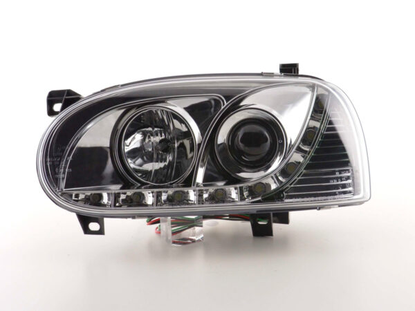 Phare Daylight LED feux de jour VW Golf 3 91-97 chrome - – Image 4