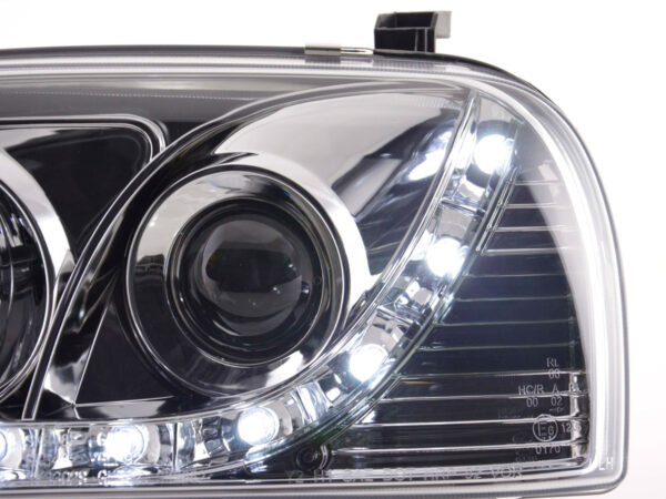 Phare Daylight LED feux de jour VW Golf 3 91-97 chrome - – Image 5