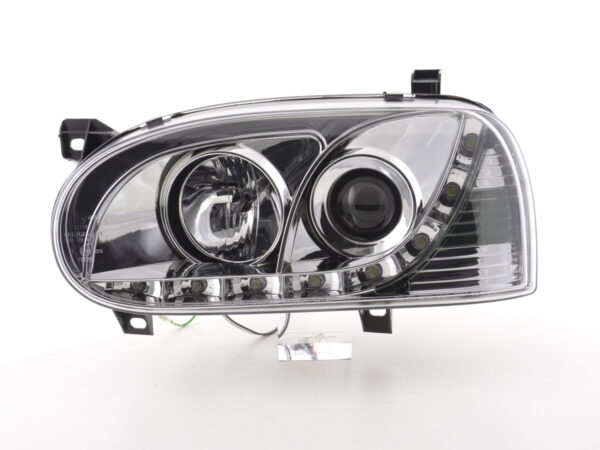 Phare Daylight LED feux de jour VW Golf 3 91-97 chrome pour conduite à droite - – Image 3