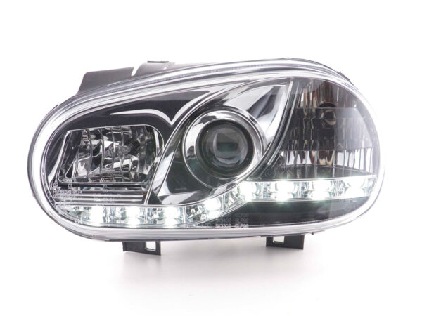 Phares Daylight LED Feux de jour LED VW Golf 4 97-03 chrome - – Image 2