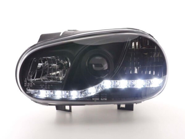 Phare Daylight LED feux de jour VW Golf 4 97-03 noir - – Image 2