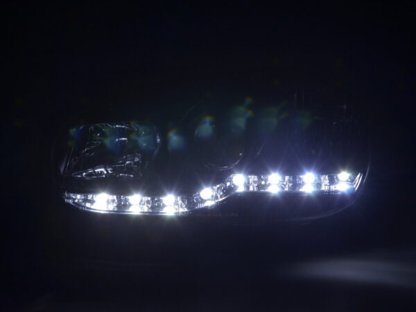 Phare Daylight LED look DRL VW Golf 4 type 1J 98-03 noir pour conduite à droite - – Image 2