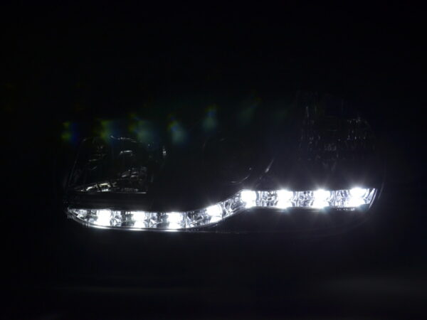 Phares Daylight LED feux de jour VW Golf 4 97-03 noir pour conduite à droite - – Image 2
