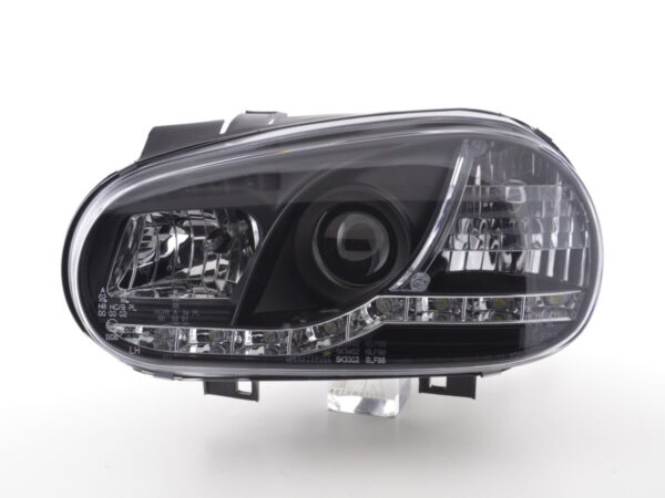 Phares Daylight LED feux de jour VW Golf 4 97-03 noir pour conduite à droite - – Image 3