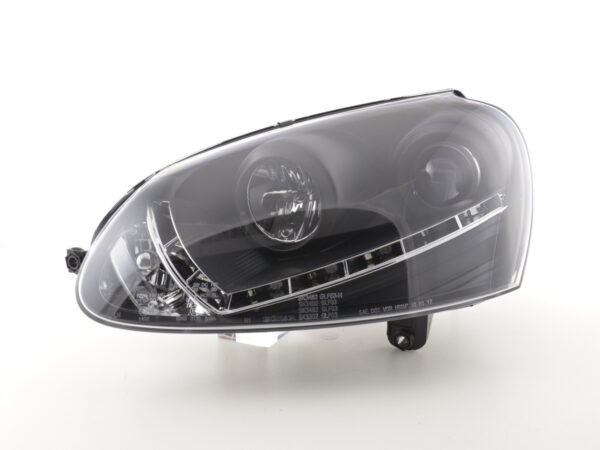Phare Daylight LED feux diurnes VW Golf 5 type 1K 03-08 noir pour conduite à droite - – Image 3