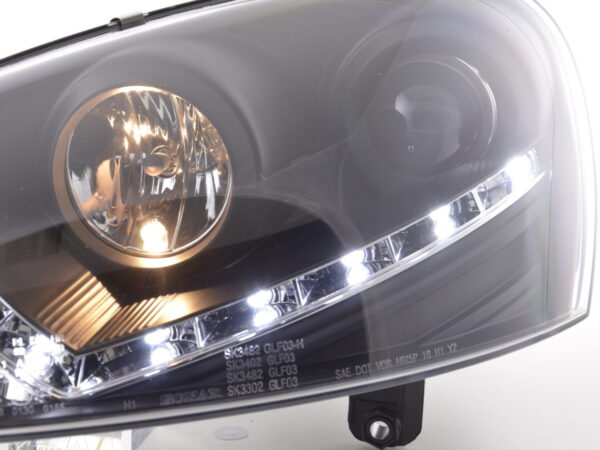 Phare Daylight LED feux diurnes VW Golf 5 type 1K 03-08 noir pour conduite à droite - – Image 5