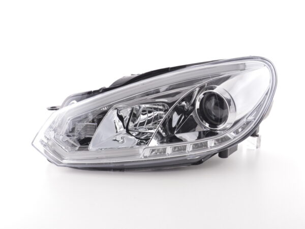 Phares Daylight LED feux de jour VW Golf 6 08-12 chrome - – Image 3