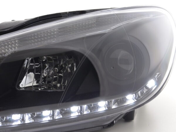 Phare Daylight LED feux diurnes VW Golf 6 type 1K 08- noir pour conduite à droite - – Image 5
