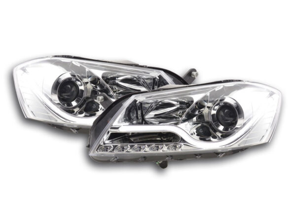 Phare Daylight LED DRL look VW Passat B7 3C 10- chrome -