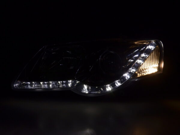 Phare Daylight LED look DRL VW Passat type 3C 05- chromé pour conduite à droite - – Image 2