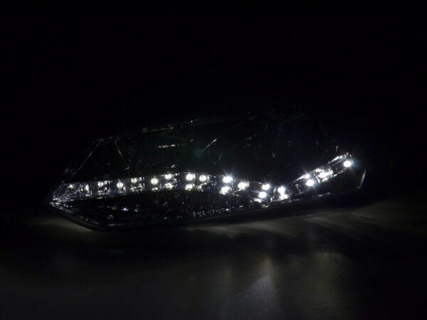 Phare Daylight LED look DRL VW Polo type 6R 2010- chromé pour conduite à droite - – Image 2