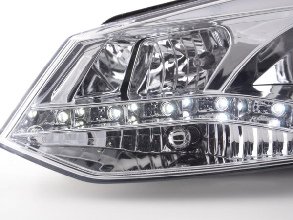Phare Daylight LED look DRL VW Polo type 6R 2010- chromé pour conduite à droite - – Image 4