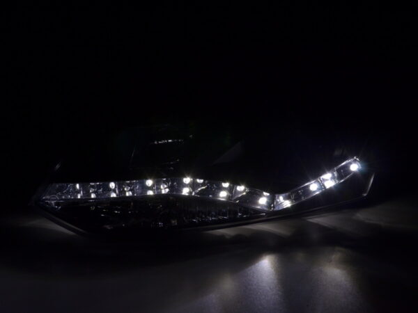 Phare Daylight LED look DRL VW Polo type 6R 2010- noir pour conduite à droite - – Image 2