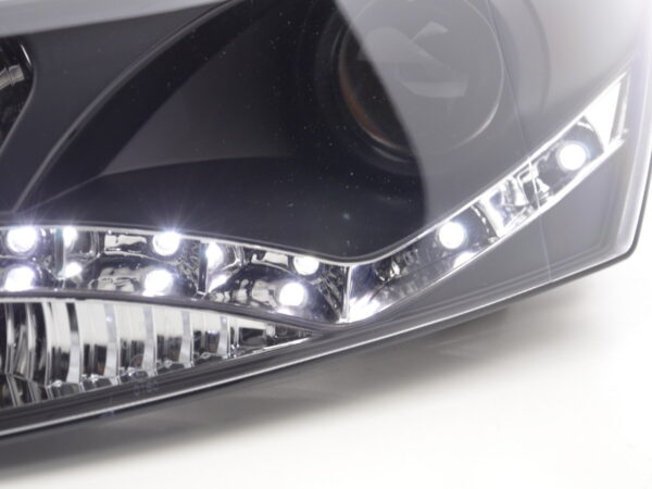 Phare Daylight LED look DRL VW Polo type 6R 2010- noir pour conduite à droite - – Image 5
