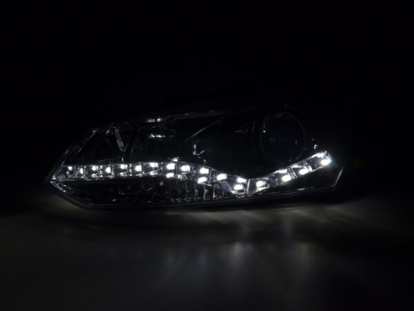 Phare Daylight LED Feux de jour LED VW Polo 6R 09- chromés pour conduite à droite - – Image 2