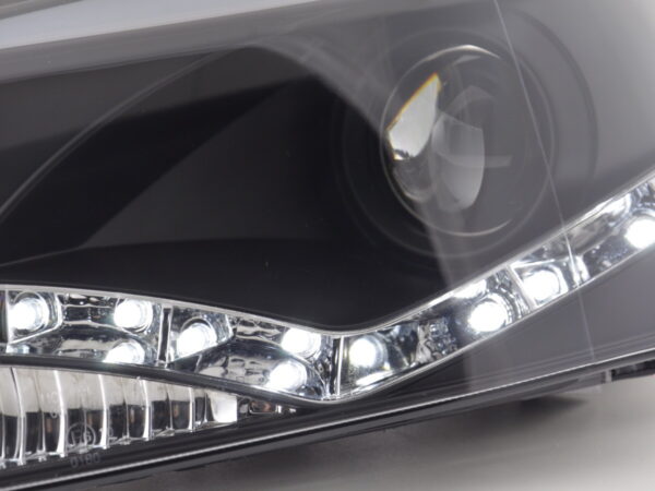 Phare de jour Feux de jour à LED VW Polo 6R 09- noir pour véhicules avec direction à droite - – Image 5