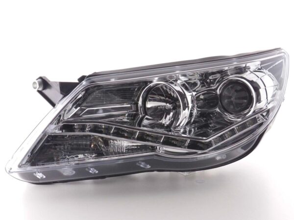 Phares Daylight LED feux de jour VW Tiguan 07-11 chrome - – Image 4