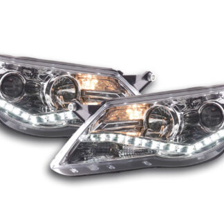 Phare Daylight LED DRL look VW Tiguan 07-11 chrome -