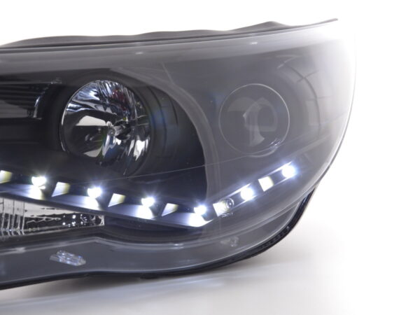 Phare Daylight LED look DRL VW Tiguan 07-11 noir pour conduite à droite - – Image 5