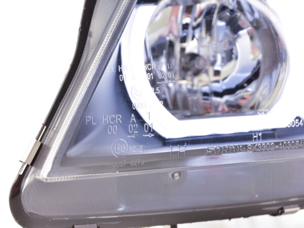 Phare avant Xenon Daylight LED DRL look BMW Série 3 E90 / E91 05-08 noir - – Image 3