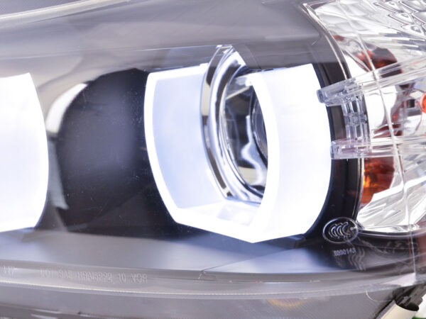 Phare avant Xenon Daylight LED DRL look BMW Série 3 E90 / E91 05-08 noir - – Image 4