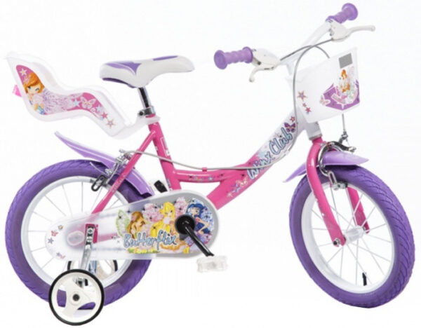 Children bikes Winx Club 14 Pouces 23 cm Fille Frein à serrer Rose/Violet - Dino – Image 6