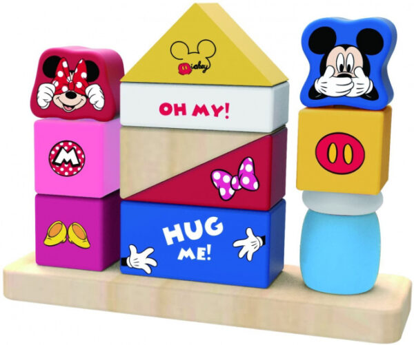 Educational toys Jeu d'empilage en bois Mickey & Minnie Mouse 12 pièces - Tooky Toy – Image 5
