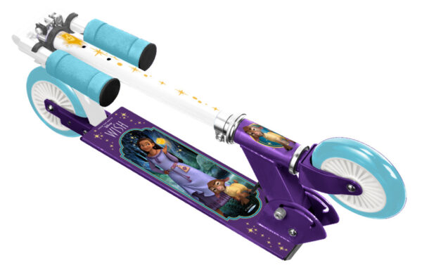 Children's scooters Wish scooter 2 roues pour enfants Frein à pied pliable Violet/Bleu - Disney – Image 8