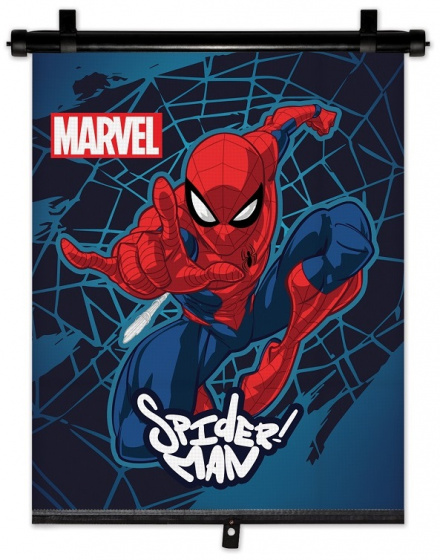 Brise-soleil Spider-Man Brise-soleil enroulable 36 x 45 cm Bleu/rouge - Marvel – Image 3