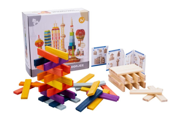 Educational toys Jeu de planches de construction de 200 pièces multicolores - Dorjee – Image 6