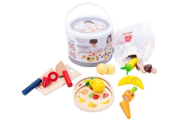 Toy food Set de jouets à sculpter en bois Fruits et légumes - Dorjee – Image 9