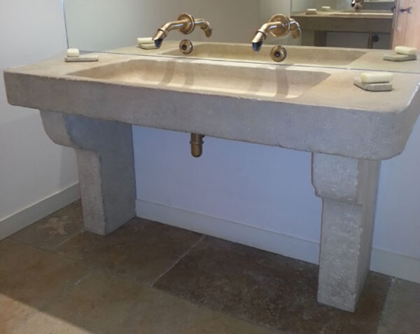Evier en pierre Beaune - 90 x 60 x 15 - Lanvignes Antiquaire - COMPTOIR DES PIERRES – Image 5