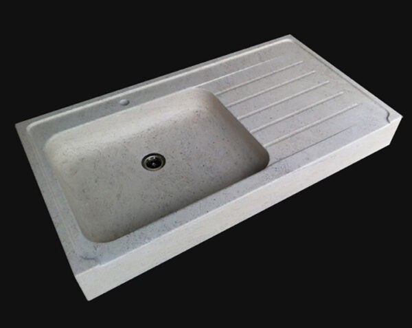 Evier en pierre Citeaux 1 bac - 80 x 60 x 18 - Charmot Clair Adouci - COMPTOIR DES PIERRES – Image 4