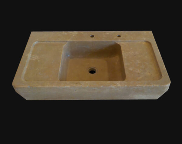 Evier en pierre Beaune - 90 x 60 x 15 - Lanvignes Antiquaire - COMPTOIR DES PIERRES – Image 3