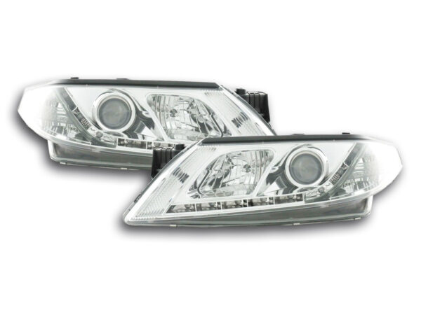 Phare Daylight LED DRL look Renault Laguna (type G) 01-05 chrome -