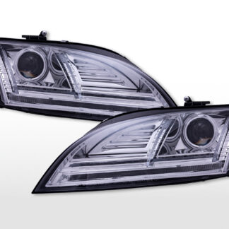 Phares diurnes avec feux diurnes à LED Audi TT (8J) 2010-2014 chrome -