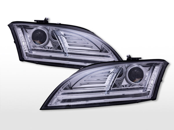 Phares diurnes avec feux diurnes à LED Audi TT (8J) 2010-2014 chrome -