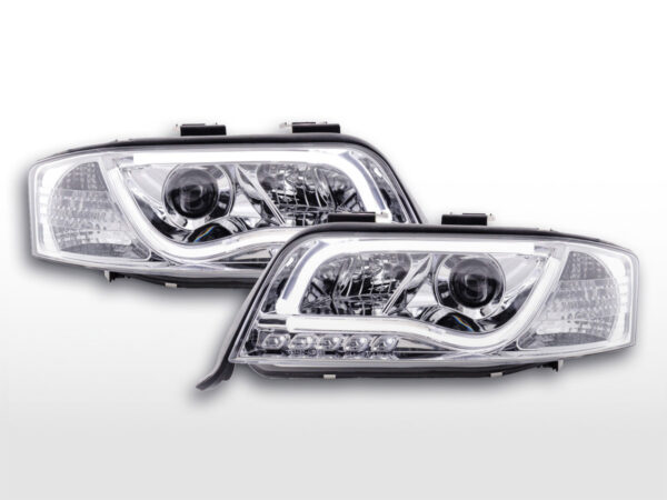 Phare Daylight à LED DRL look Audi A6 type 4B 01-04 chromé pour conduite à droite -