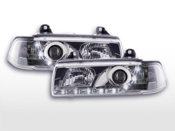 Phares Daylight LED Feux de jour LED BMW 3er E36 Coupé, Cabrio 92-99 chrome -