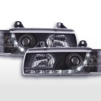 Phare Daylight LED Feux de jour à LED BMW Série 3 E36 Coupé 92-99 noir -