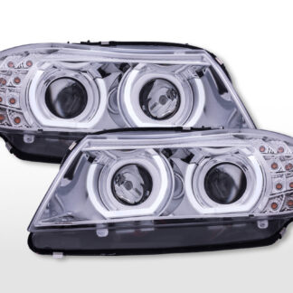 Phares XENON Daylight avec feux diurnes à LED BMW Série 3 E90/E91 2009-2012 chrome -