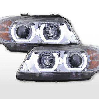 Phare Daylight LED DRL look BMW 3er E90 / E91 05-08 chrome -