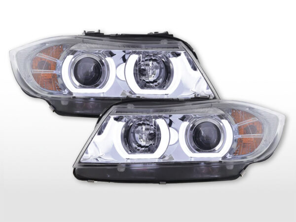 Phare Daylight LED DRL look BMW 3er E90 / E91 05-08 chrome -