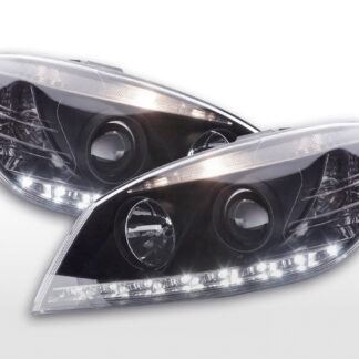 Phare Daylight LED DRL look Mercedes Classe C type W204 07-10 noir -