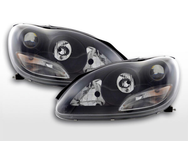 Jeu de phares Mercedes Classe S type W220 98-01 noir -