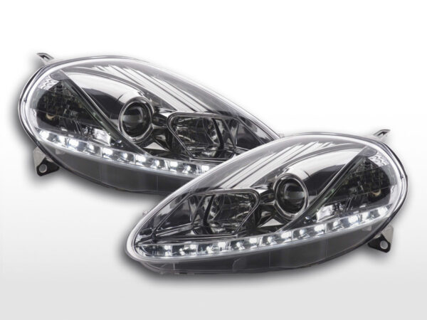 Phare Daylight LED feux de jour Fiat Grande Punto 199 chrome -