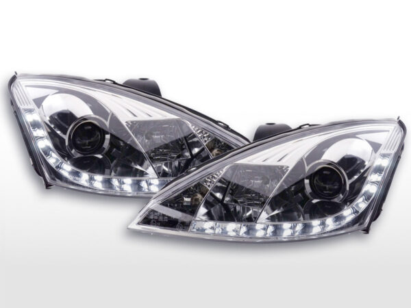 Phare Daylight LED feux de jour Ford Focus 1 C170 chrome -